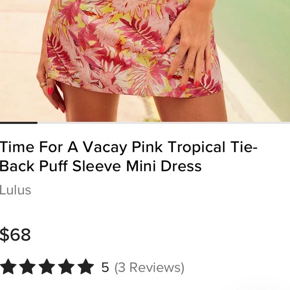 Lu Lus Floral Off-Shoulder Dress - Picture 8 of 8